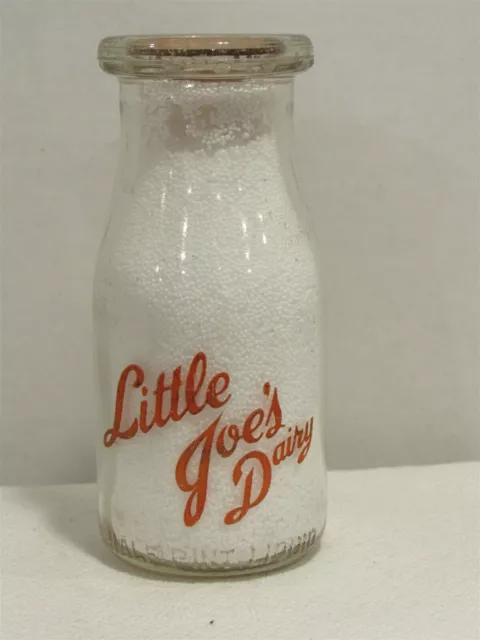 TRPHP Milk Bottle Little Joe's Dairy J B Malowski Farm Herkimer NY HERKIMER CO