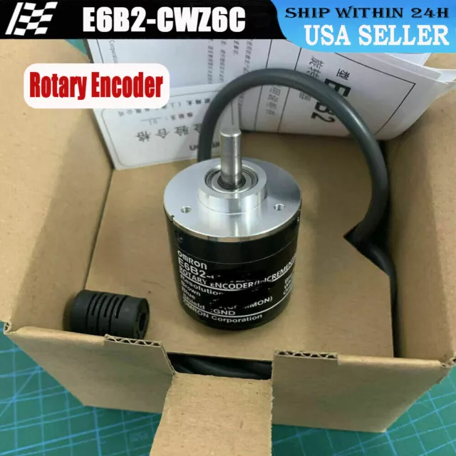 NEW E6B2-CWZ6C For OMRON Rotary Encoder Rotary switch 1024P/R 6000r/min 5-24V US