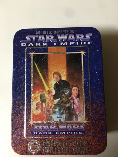 'STAR WARS DARK EMPIRE' Embossed Metal Collector Cards Set of 6 Dark Horse 1995