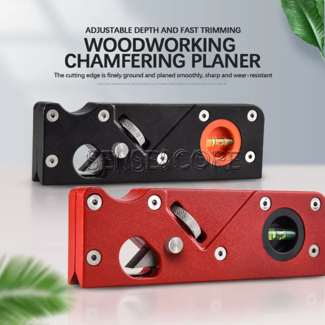 Chamfer Plane Woodworking Edge Corner Trimming Block Planer DIY Manual Wood