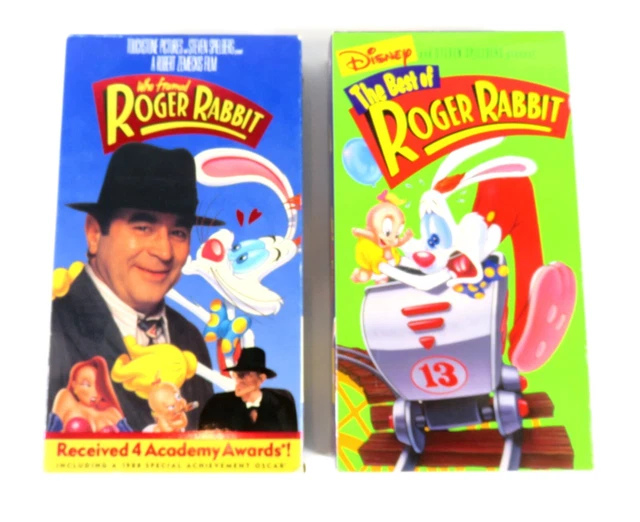 WHO FRAMED ROGER Rabbit The Best of Roger Rabbit VHS Lot of 2 Excellent ...