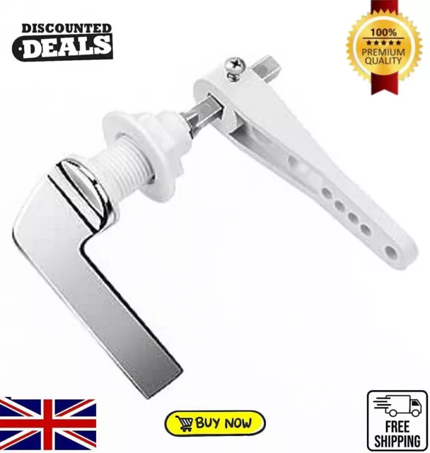 Toilet Cistern Adjustable Lever Replacement WC Flush Handle Arm Chrome