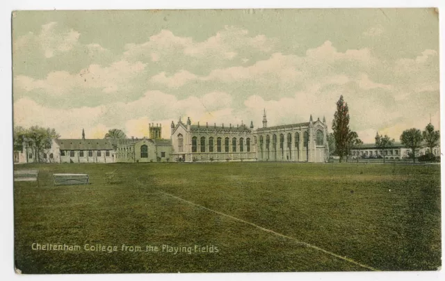 Cheltenham College from the Playing Fields Old Gloucestershire Photo Postcard