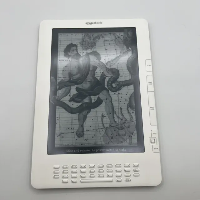 Amazon Kindle DX (2nd Generation) 4GB, White, D00801, Works
