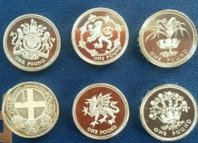 UK PROOF £1 One Pound Coins 1983 -2015 Choice of Year