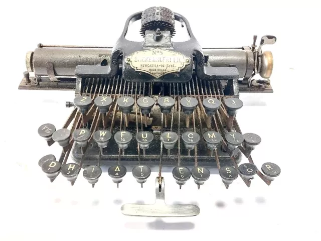 Antigua maquina de escribir BLICK 5 rare TYPEWRITER Blickensderfer circa 1901