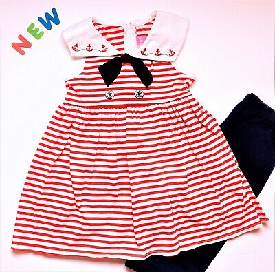 Toddler Kids Girls Clothes Size 5 NWT Good Lad Sailor Leggings Outfit Set