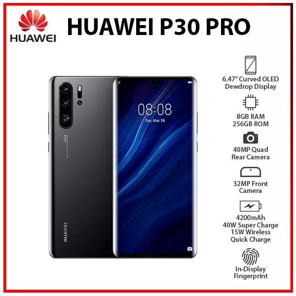 HUAWEI P30 PRO VOG-L29 8GB 128/256/512gb Octa-Core 6.47 Android