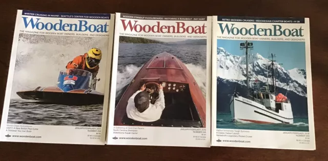 17 Issues Of Wooden Boat Magazine Complete 2016 And 2017, 5 From 2018