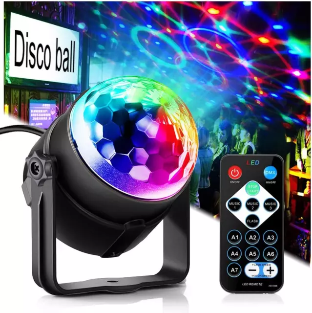 Party Lights, Dj Rave Lights Led Strobe Lights Sound Activated Stage Lights Proj