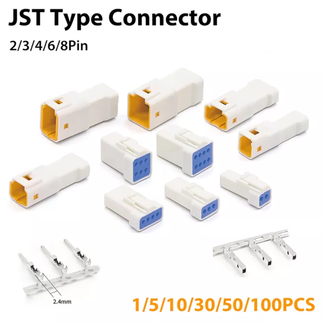 JST-JWPF-VSLE-S 2/3/4/6/8 Pin JST Series Waterproof Connector Plug Kits