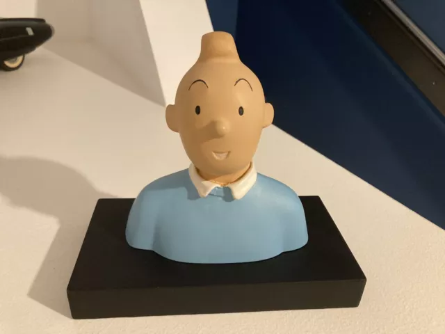 Figurine Résine Buste tintin pull bleu Leblon Delienne