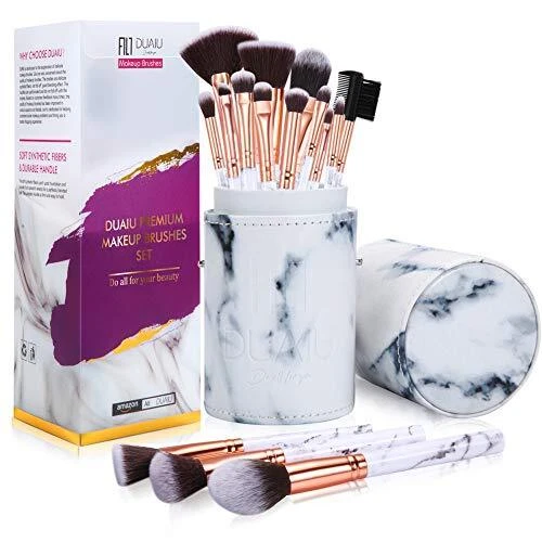 Pennelli Make Up FILY DUAIU Set di 15pcs pennelli trucco Pennelli per trucco ...