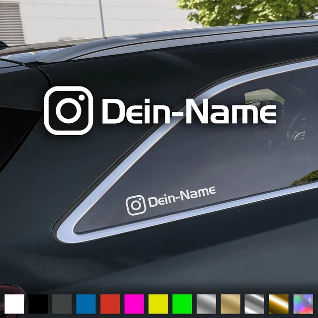 Adesivo Personalizzato Per I Social Media, Adesivo Per Finestrini Auto (acquista Uno E Ricevine Uno Gratis) - Italia - Foto 9