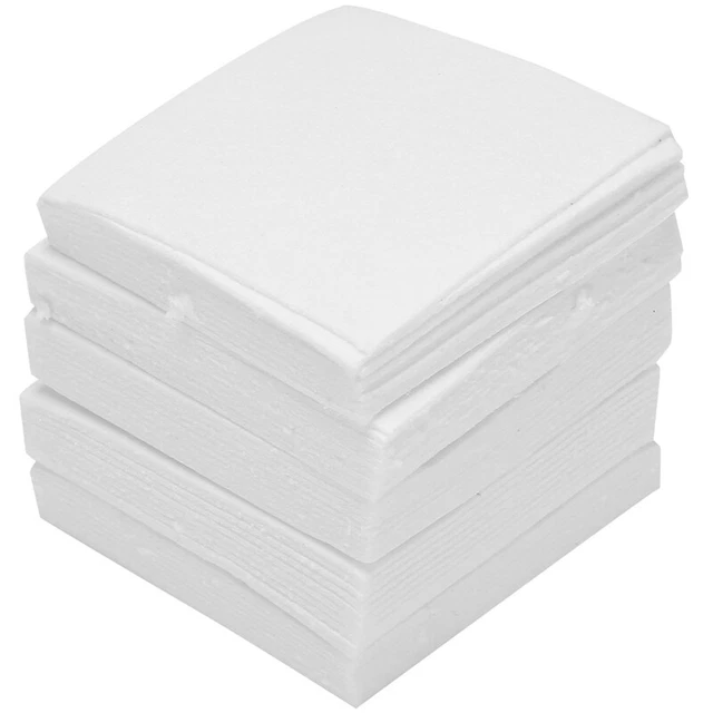 50 hojas de fibra cerámica cuadrada microondas horno vidrio fijador papel doméstico