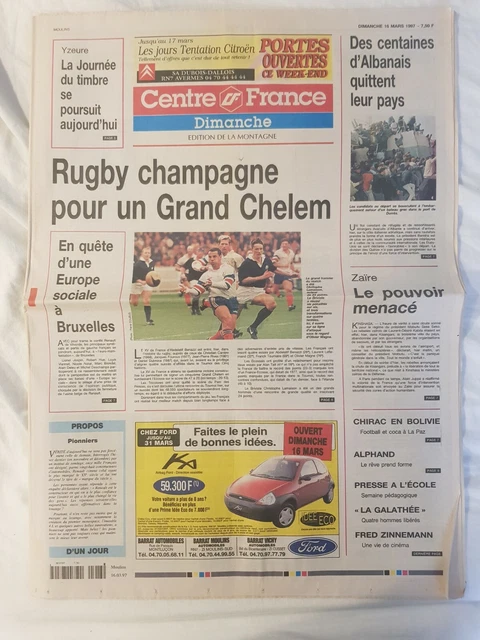 L'Equipe Journal 21/03/2010; Rugby XV 9eme Grand Chelem pour la France
