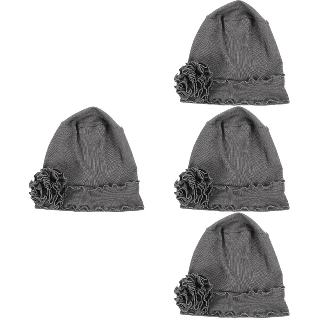 4pcs Chimiothérapie Headswear Women Turban Cap Bamans de cheveux CAP CAP