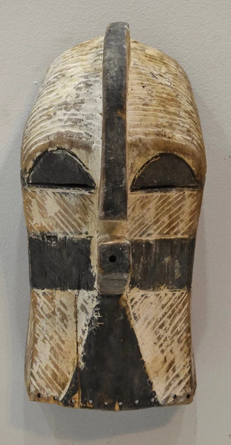 African Mask Songye Tribe Male Congo Sonyge Kifwebe Mask