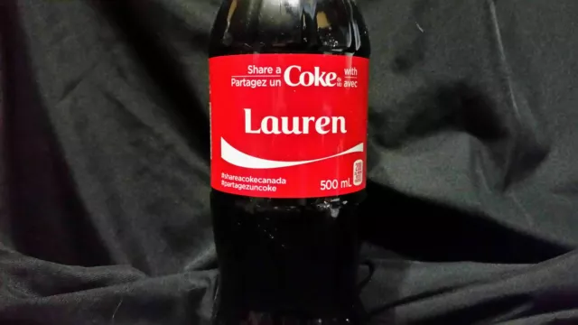 Exclusive Canadian Coca Cola Bottles Assorted Names Share A Coke With  -  L To Z