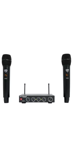 Rockville RK165BT Karaoke Interface Receiver,mixer interface Two Microphones ✅