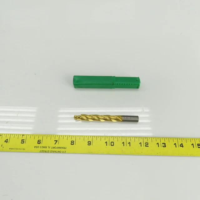 130° 3 Flute Solid Carbide Step Drill Bit 3/8" Cut Diam 3" Cut Length 4" OAL