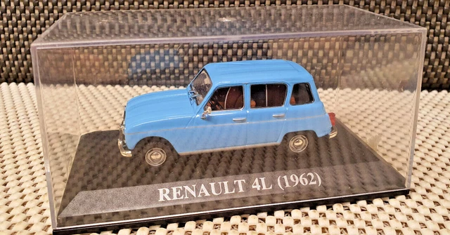 RENAULT 4L 1962 BLEU CIEL MINIATURE 1/43 VOITURE AUTOMOBILE ANCIEN