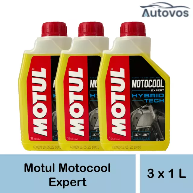 Kühlflüssigkeit 3Liter Motul Motocool Expert Motorrad gelb Kühlerschutz 3x 1L