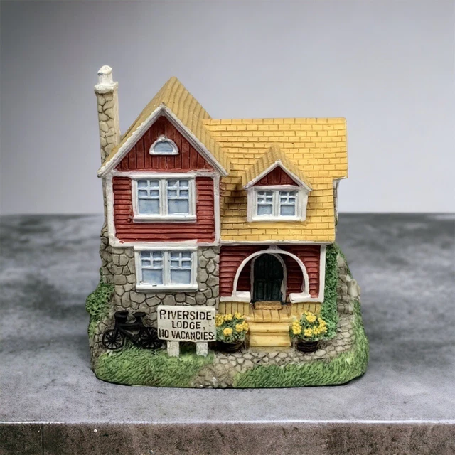 RIVERSIDE LODGE AH183 Liberty Falls Village Miniature Building NO BOX ...