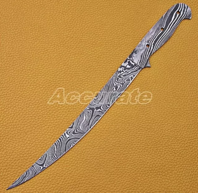 CUSTOM HAND FORGED Damascus Steel Rat Tail Blank Blade for Knife Making  Supplies
