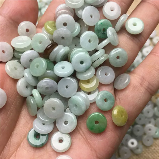 Bulk 9Mm 100Pcs Natural Grade A Jade Jadeite Safe Round Beads Diy Jewelry