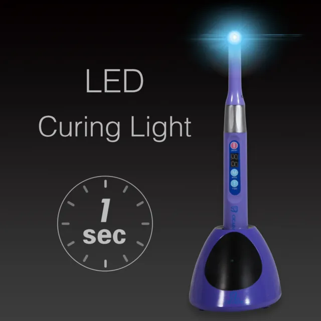 Dental Wireless Cordless LED Curing Light Lamp 2300mW 1S Cure Lamp Light