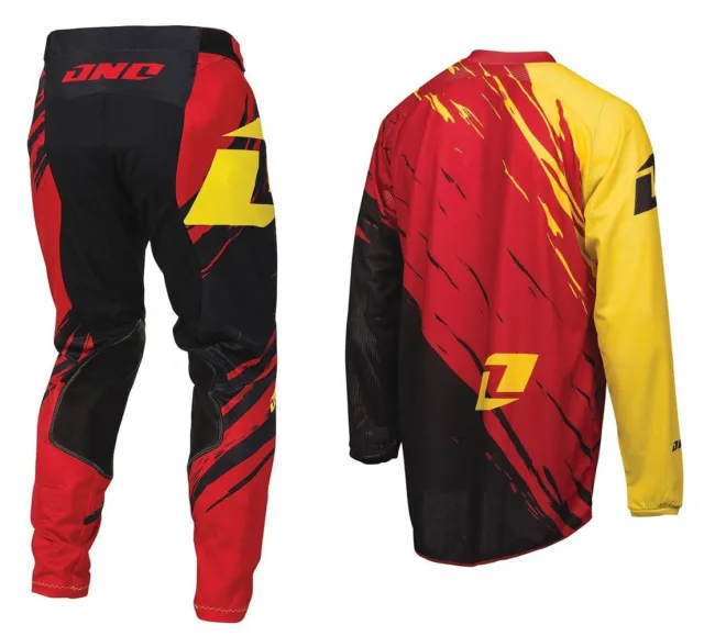 ONE INDUSTRIES VAPOR LITE MOTOCROSS KIT SEITENSWIPE ROT SCHWARZ Hose Trikot 2