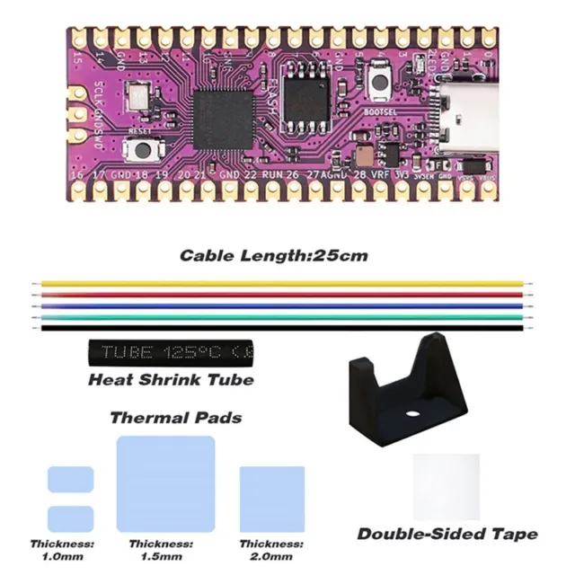 Per Raspberry Picoboot Board Kit RP2040 Dual-Core Arm Cortex M0 + Processore 2 N8M2