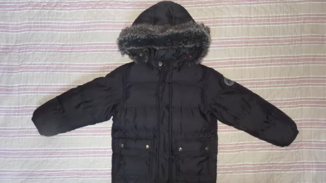 Manteau blouson doudoune noir Petit Bateau 5 Ans - 108 cm