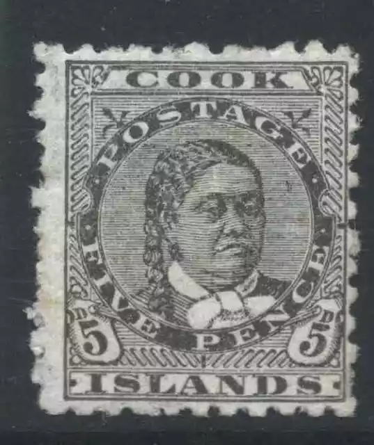 COOK ISLANDS 1902 SG33 5d sideways - watermark - perf 11 - mounted mint. Cat £38