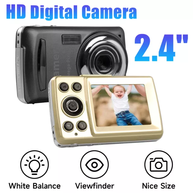 Digital Camera 2.4 Inch TFT LCD Screen 4X Zoom HD 16MP 1080P Anti-Shake Mic New