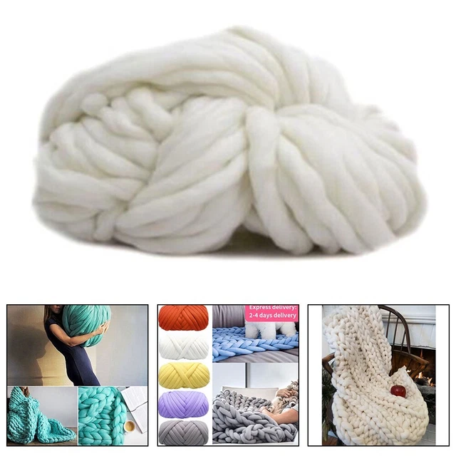 Couverture crochet tricotée à la main à faire soi-même avec laine douce extr