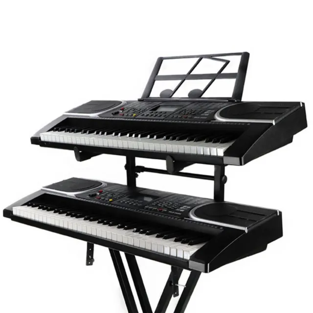 Adjustable X Style Pro Dual Music Electronic Piano Double Keyboard Stand