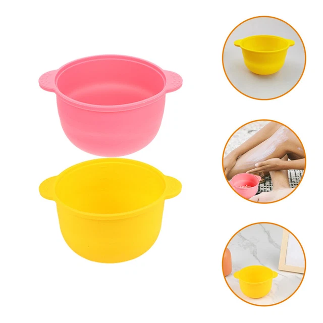 2 pz contenitore di fusione cera rimozione capelli riscaldatore cera pentola interna silicone antiaderente