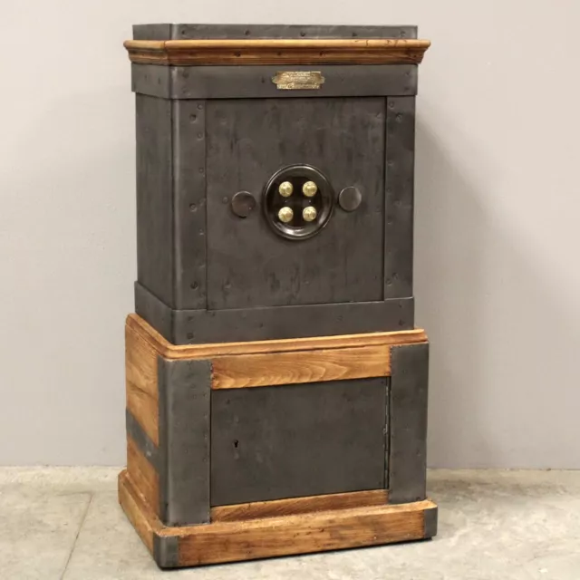 Ancien Coffre-fort SAFE STRONGBOX TRESOR CAJA CASSAFORTE