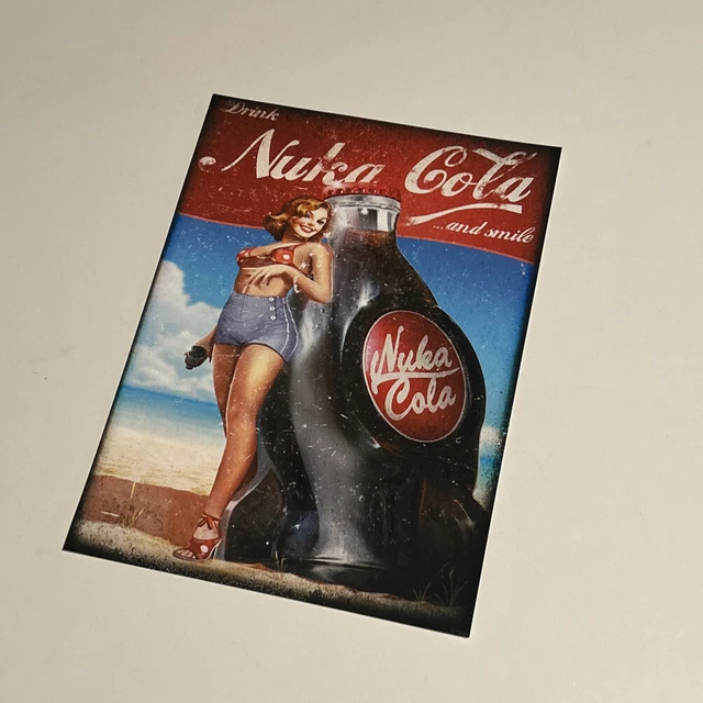 Fallout, nuka cola, ￼12”x8” metal sign