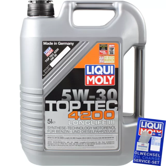 KIT TAGLIANDO FILTRO OLIO LIQUI MOLY 8L 5W-30 per NISSAN PATHFINDER III R51 2.5 3