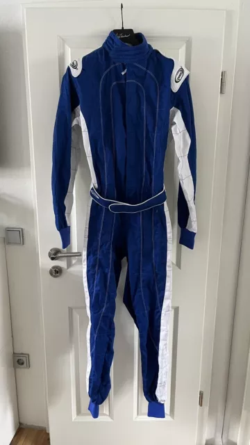 Speed Kart Racing Motorrad Overall Gr. S/48 blau/weiß NEU