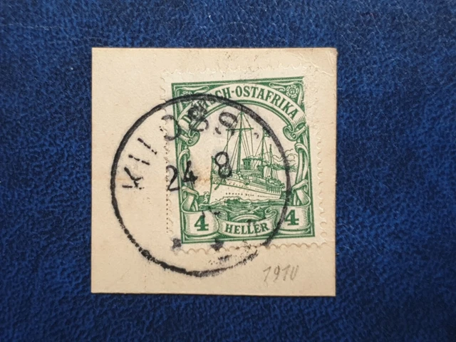 DK DOA Briefstück KILOSS 1910 Luxus Rundum Gestempelt