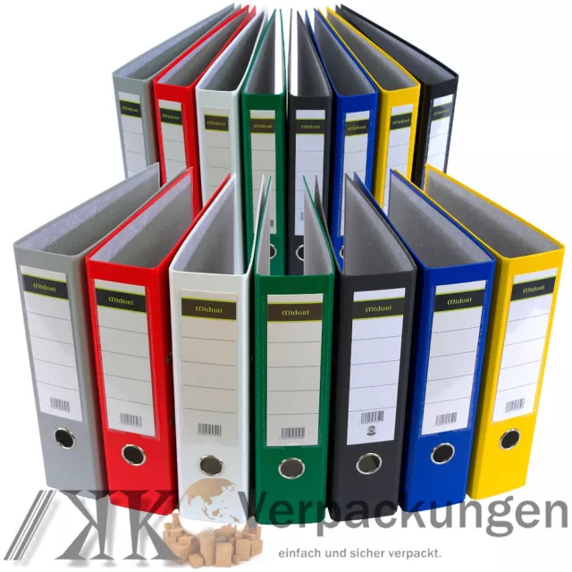 Ordner DIN A4 PP Kunststoff oder Papier Aktenordner Briefordner 8 oder 5 cm