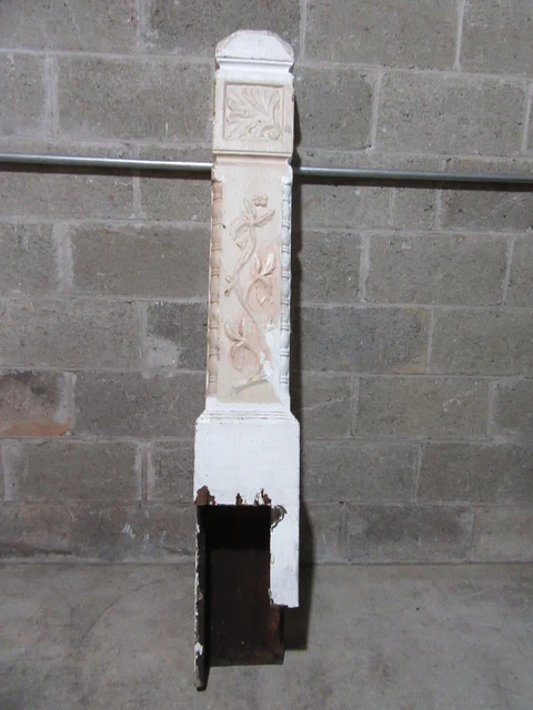 ~ Antique Carved Oak Newel Post 57 Tall 1 Of 2 ~ Architectural Salvage ~ 8