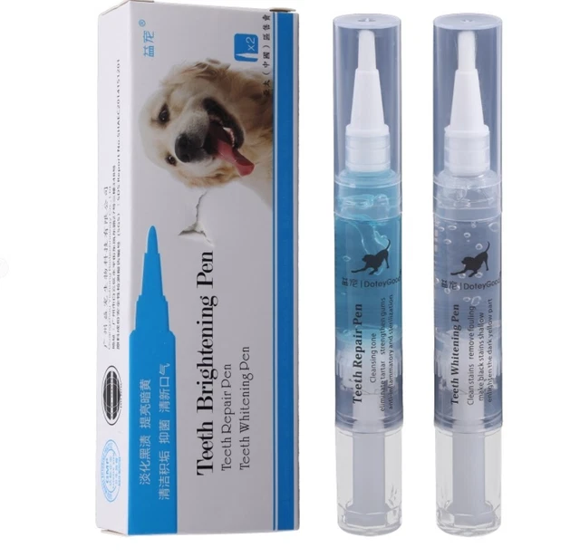 Pet Dog Cat Teeth Cleaning Kit for Dental Care Tartar Remover Pen Fresh Breath