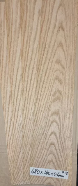 Real Wood Veneer Crown Red Oak Bundle X18,Crafts,Models,Woodworking,Furniture