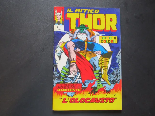 Thor 26 Originale Olocausto Corno 1972 Non Di Busta + Che Ottimo Con Adesivi !