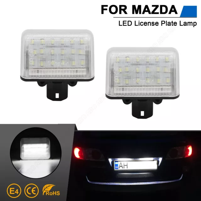 2x Led Kennzeichenbeleuchtung für Mazda 6 GG GY GH CX-5 CX5 CX7 CX-7 Mazdaspeed6